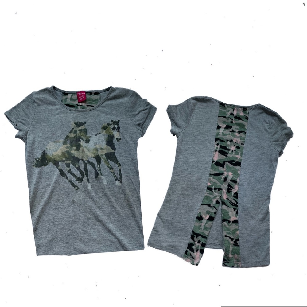 Forever Orchid | Girls grey tee